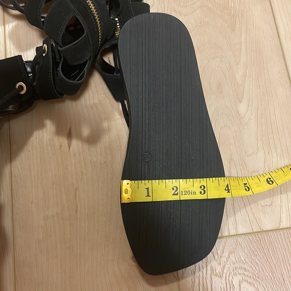 Free People Genuine Suede Sun-Chaser Tall Gladiator Sandals, sz 36 / 5.5 - Picture 14 of 15